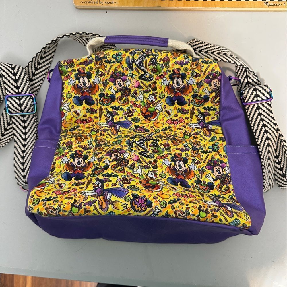 Halloween Mickey Mouse book bag with adjustable straps